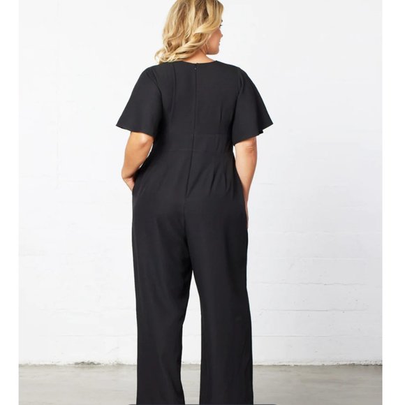 Kiyonna Charisma Crepe Jumpsuit - Picture 2 of 4